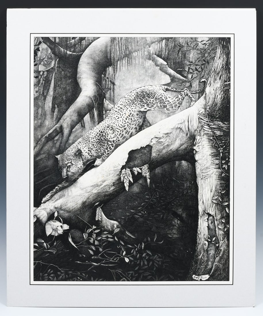 JIM BLAIR “SILENT HUNTER” ORIGINAL PEN & INK DRAWING (1 of 5)