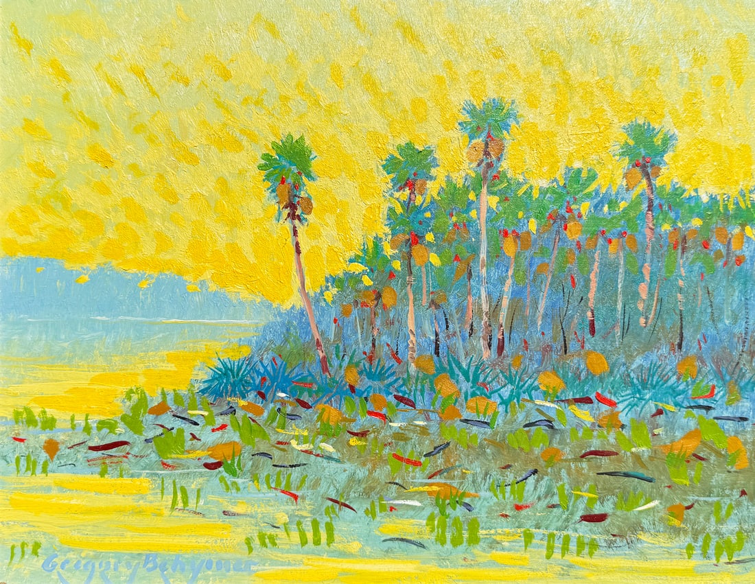 GREG BEHYMER FLORIDA ST. JOHN'S RIVER PAINTING (1 of 4)
