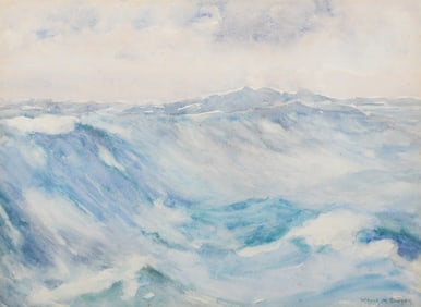 WELLS SAWYER DEEP SEA SWELLS PAINTING