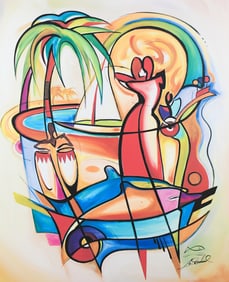 GOCKEL “CARRIBEAN DREAMS” GICLEE WITH REMARQUE