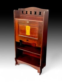 VINTAGE ARTS & CRAFTS MAHOGANY DROPFRONT DESK