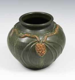 DOOR POTTERY SCOTT DRAVES PINE CONE VASE