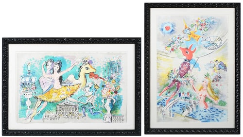 TWO CHARLES COBELLE LITHOGRAPHS