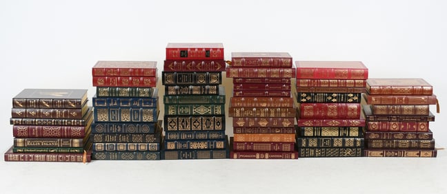 55 PC. EASTON PRESS LEATHER BOUND BOOKS