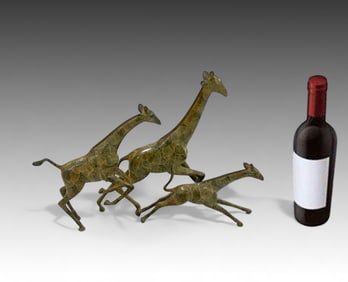 LOET VANDERVEEN RACING GIRAFFES BRONZE GROUPING