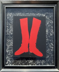 JIM DINE LITHOGRAPH TWO RED BOOTS