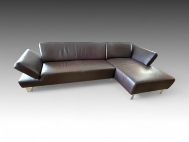 WILLI SCHILLIG 2-PART SOFA W/ LOUNGER
