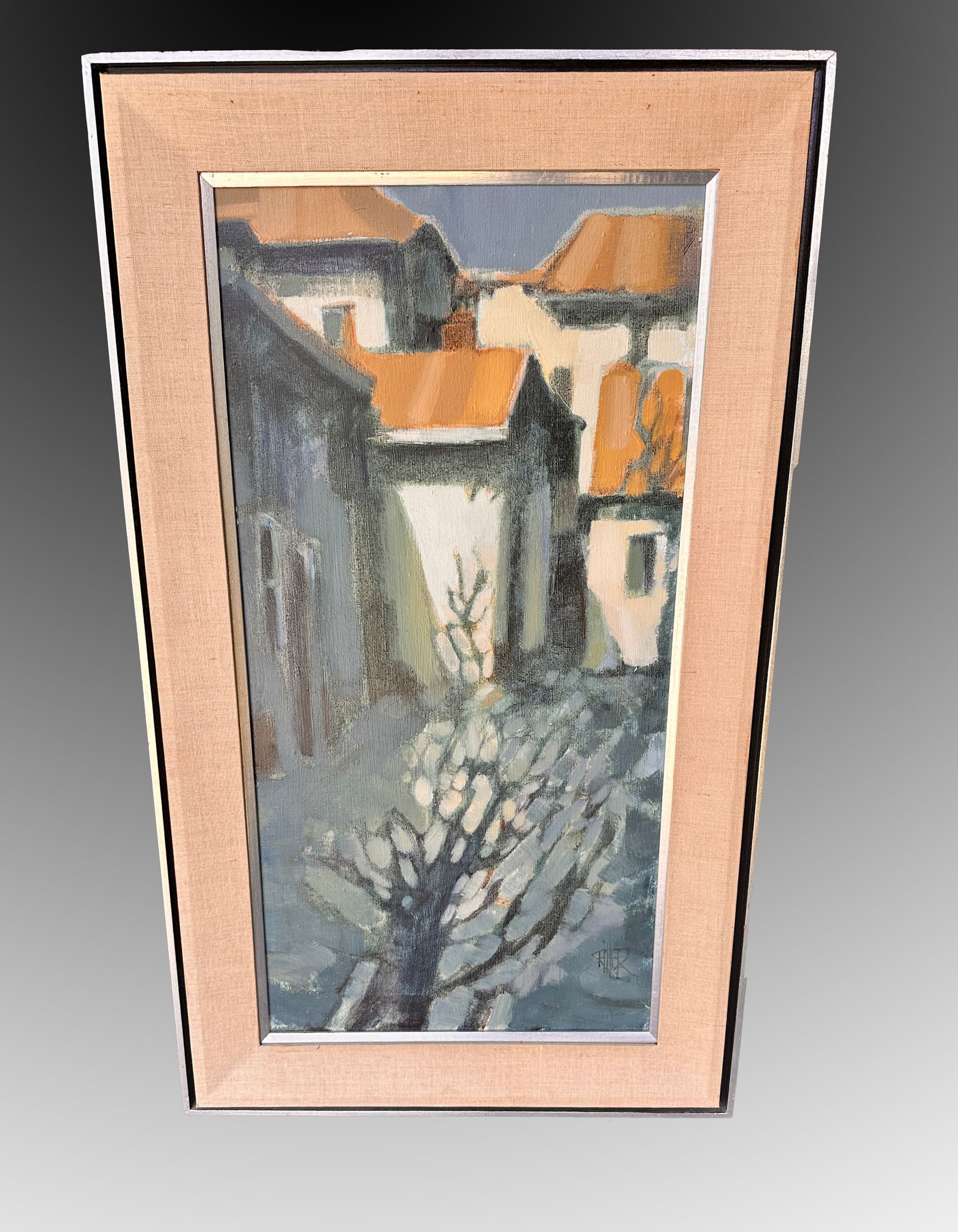 SALLIE RITTER VILLAGE LANDSCAPE PAINTING (1 of 4)