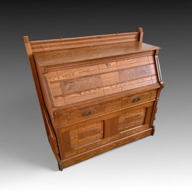 A.H. ANDREWS & CO CHICAGO ARTS & CRAFTS OAK MURPHY BED