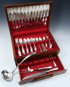 DOMINICK & HAFF STERLING W/ REED AND BARTON KNIVES