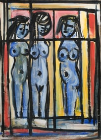 KAMAL YOUSSEF NUDES PAINTING