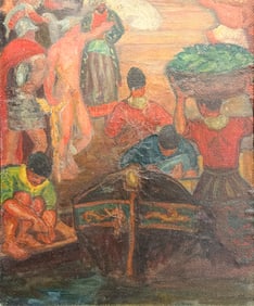 MURAL STUDY FOR THE PLAUEN CHAMBER OF COMMERCE