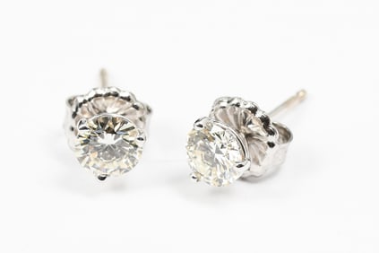 14K STUDS 1.20 CTW
