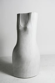 ENZO TORCOLETTI ELEGANT MARBLE TORSO SCULPTURE