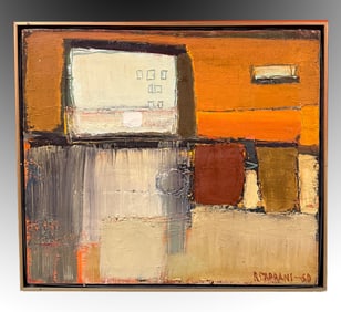 RAIMONDS STAPRANS "THE WHITE HOUSE" MCM PAINTING