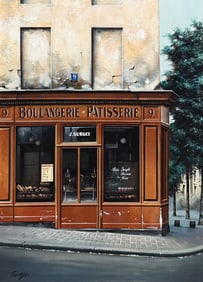 THOMAS PRADZYNSKI “BOULENGERIE A MONTMARTRE” PAINTING