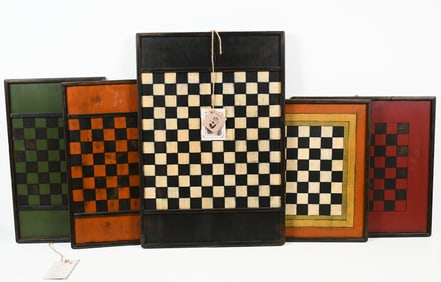 5PC. DIANE ALLISON-STROUD CUSTOM GAME BOARD LOT