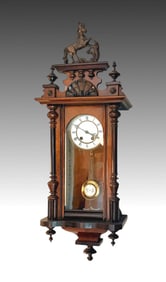 AUSTRIAN WALL CLOCK HORSE FINIAL