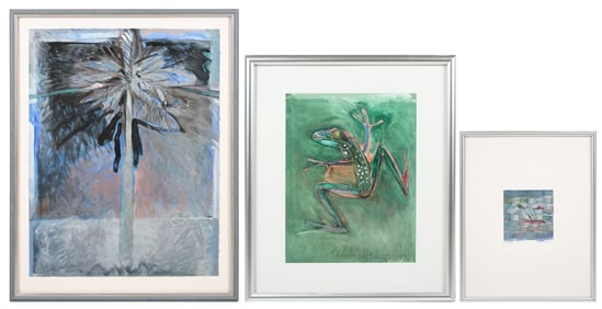 THREE CRAIG RUBADOUX ACRYLIC PAINTINGS