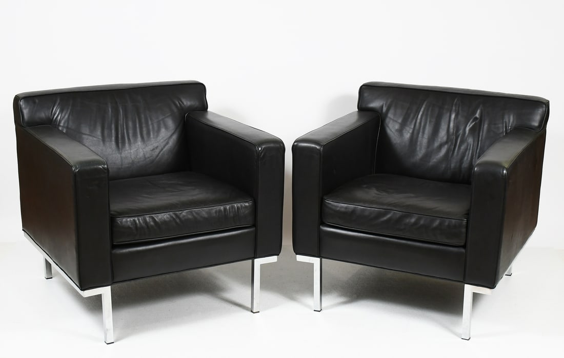 2 Modern Leather Design Within Reach Theatre Chair - Jul 20, 2025