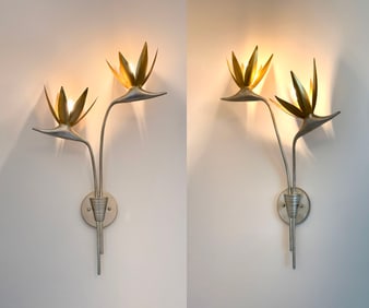 PR. LUXURY PARIDISO GOLD & SILVER WALL SCONCES