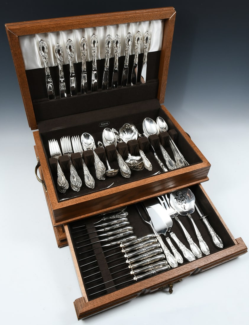 79 PC. TOWLE "KING RICHARD" STERLING FLATWARE (1 of 10)