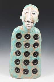 MULTI LOT FIGURAL POTTERY LAMP