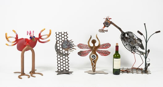 4PC. ART METAL SCULPTURE LOT