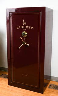 LIBERTY SAFE COLONIAL SERIES LEVEL 4 SECURITY SAFE: LIBERTY SAFE COLONIAL SERIES LEVEL 4 SECURITY SAFE: Model; D-23, Serial #353058, 2005 Liberty "Colonial" Safe, 45 minutes of fire protection at 1200°. Palusol heat-activated door seal expands to prot