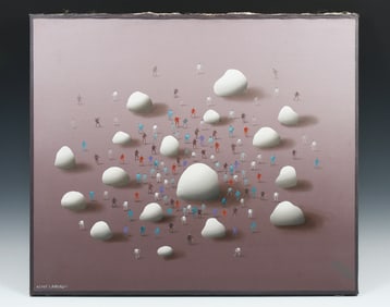 ORIGINAL KURT LARISCH PAINTING "QUO-VADIS OPUS 186"