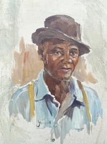 CATHERINE STOCKWELL AFRICAN-AMERICAN PORTRAIT PAINTING