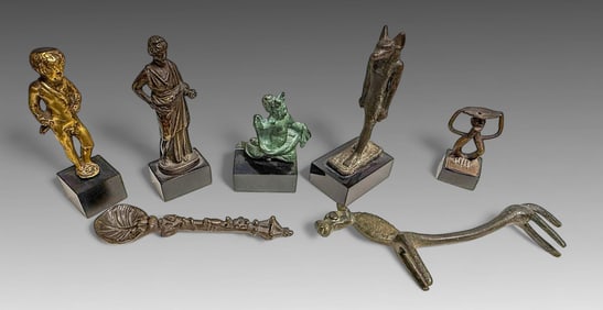 7 PC. MINIATURE BRONZE LOT