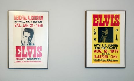 TWO ELVIS PRESLEY CONCERT POSTERS