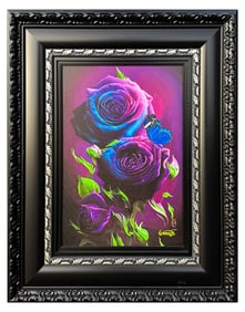 MICHAEL GODARD “BLUE BUDS” EMBELLISHED GICLEE