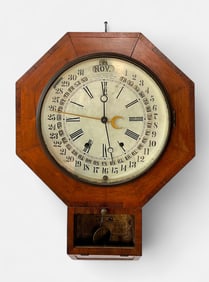 WILLIAM GILBERT OFFICE DROP CALENDAR CLOCK