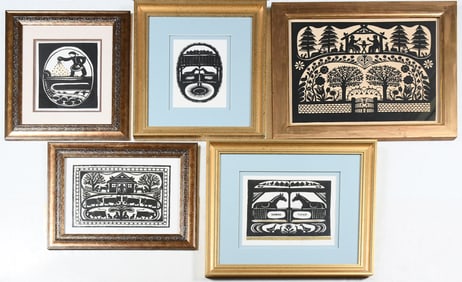 5PC. JULIA FEINER-WIEDERKEHR SILHOUETTE LOT