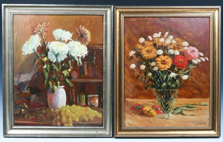 TWO IMPRESSIONIST STILL LIFE PAINTINGS