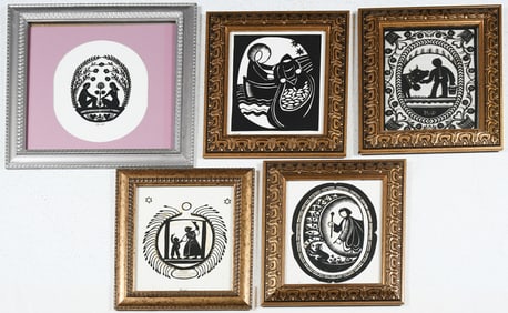 5PC. JULIA FEINER-WIEDERKEHR SILHOUETTE LOT