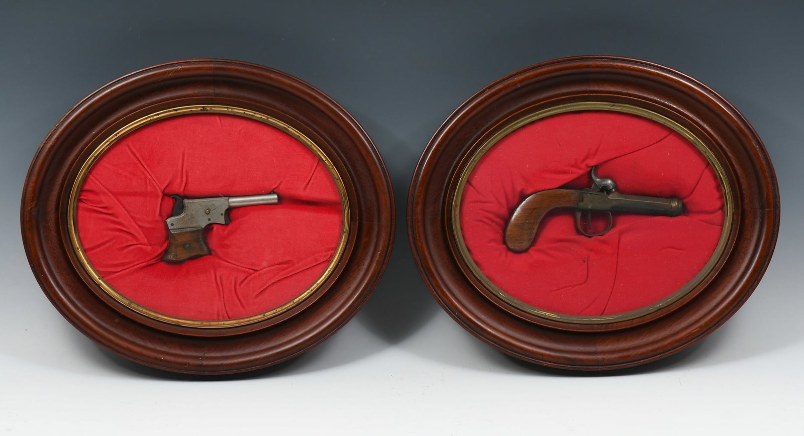 2 ANTIQUE FRAMED PISTOLS (1 of 4)