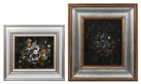 TWO LOUIS SERRANO STILL LIFE PAINTINGS