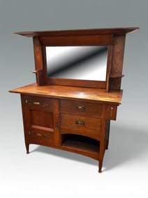 HARRIS LEBUS ARTS & CRAFTS OAK SIDEBOARD