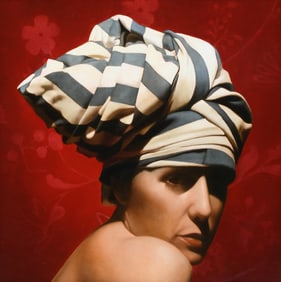 TOBY BOOTHMAN “BLUE STRIPES” PAINTING