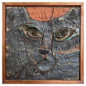 HAROLD NOSTI CLAY RELIEF “BLACK PERSIAN”