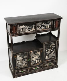 JAPANESE EDO PERIOD INLAID CABINET