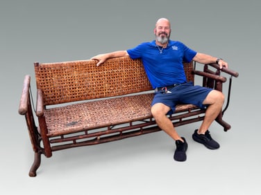 OLD HICKORY BENCH SWING (PORCH GLIDER)