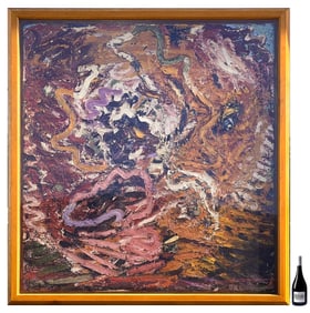 HUGE MICHEL FRERE ABSTRACT PAINTING