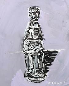 ACRYLIC STUDY OF A COKE BOTTLE BY STEVE PENLEY