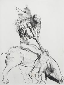 ORIGINAL SALVADOR DALI "BAUBO - FAUST" ETCHING