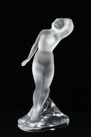 LALIQUE CRYSTAL DANSEUSE BRAS BAISSE NUDE FIGURE