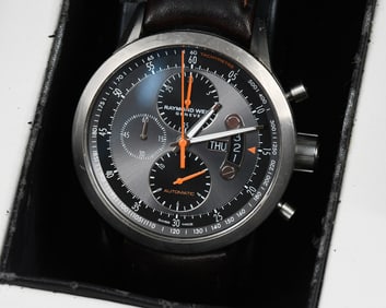 RAYMOND WEIL MEN'S WATCH LEATHER STRAP W/ BOX